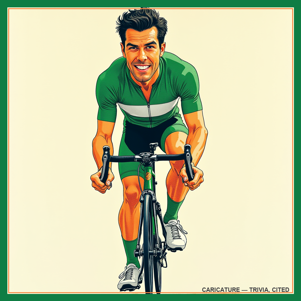 caricature of Mark Cavendish