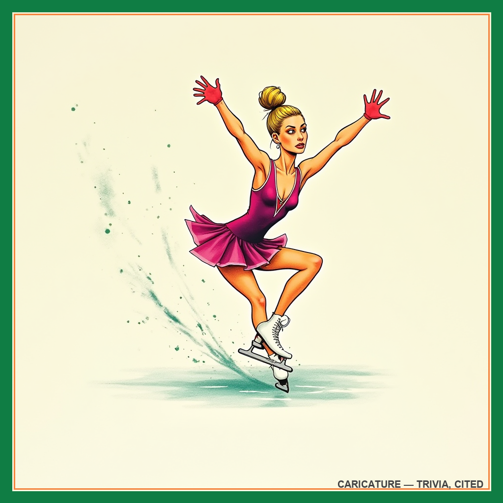 caricature of Tonya Harding