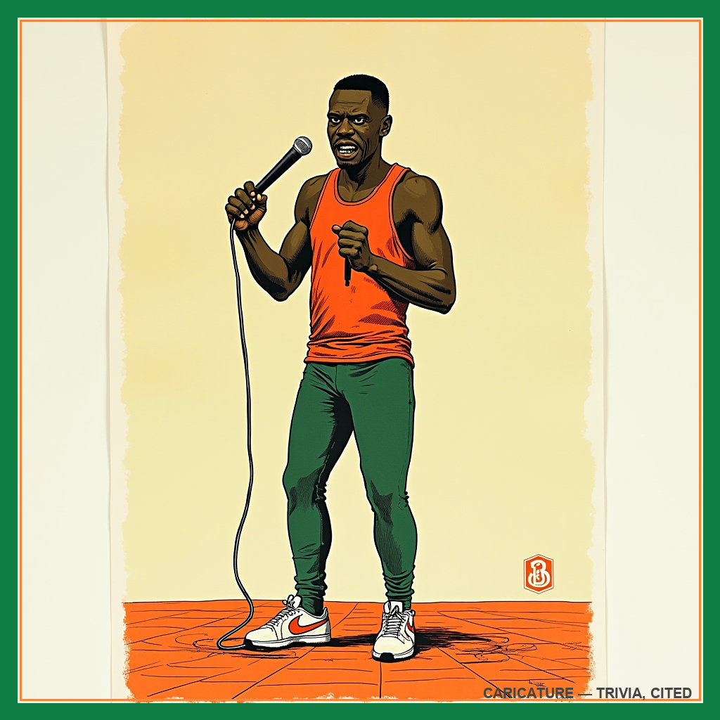 caricature of Carl Lewis