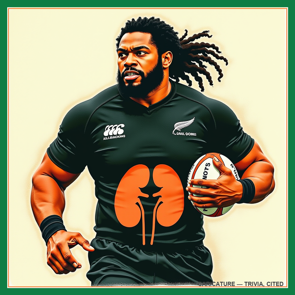 caricature of Jonah Lomu