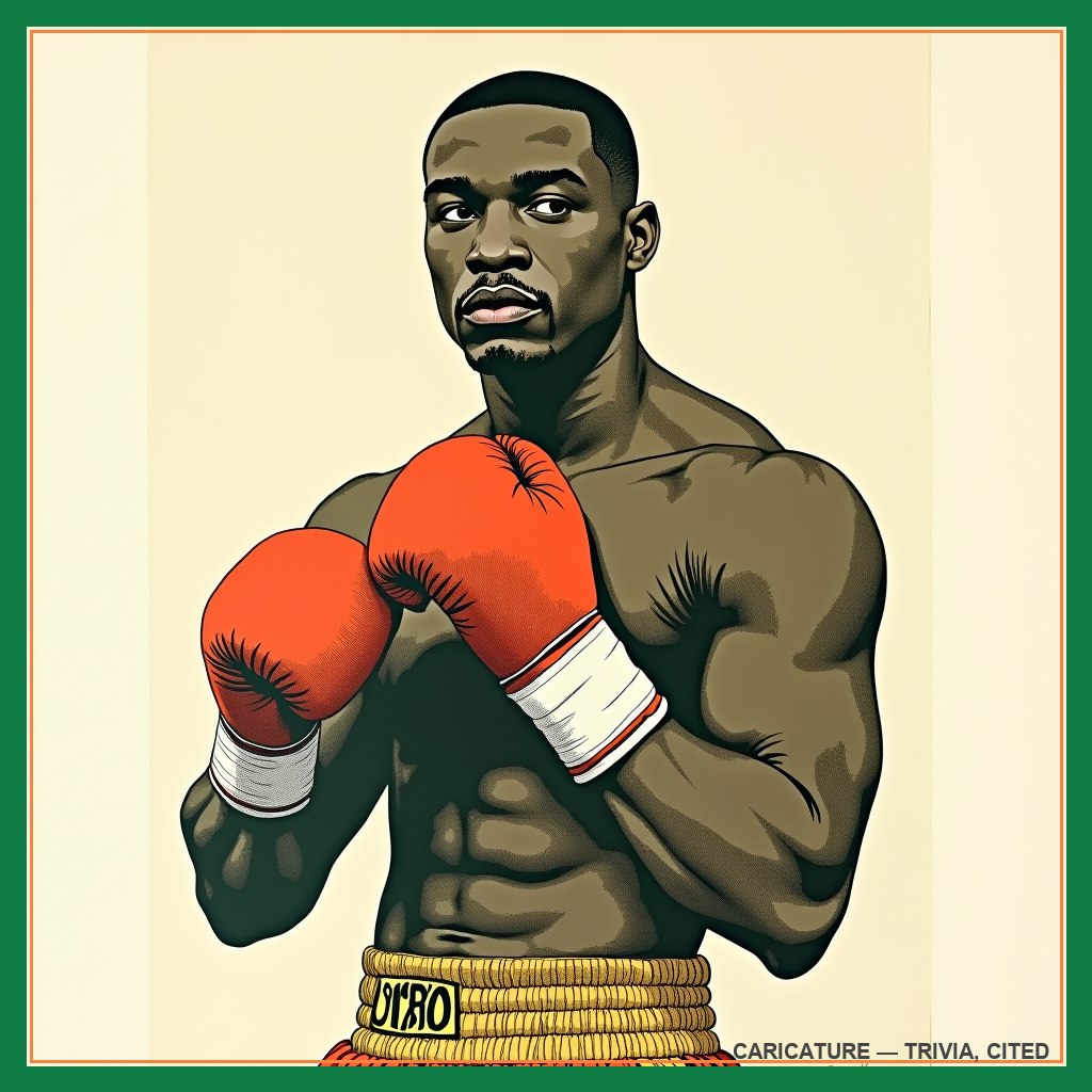 caricature of Floyd Mayweather