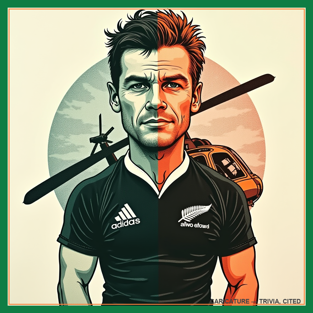 caricature of Richie McCaw
