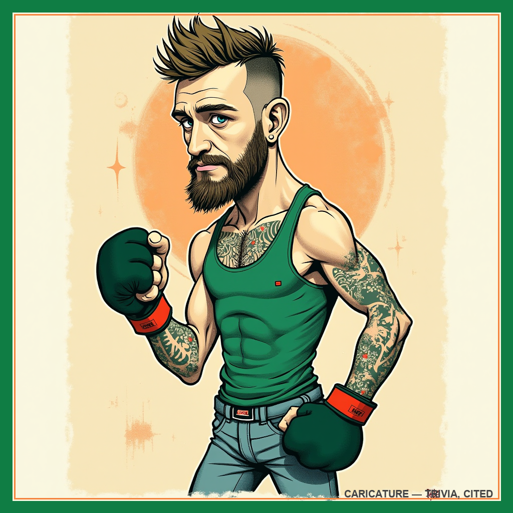 caricature of Conor McGregor