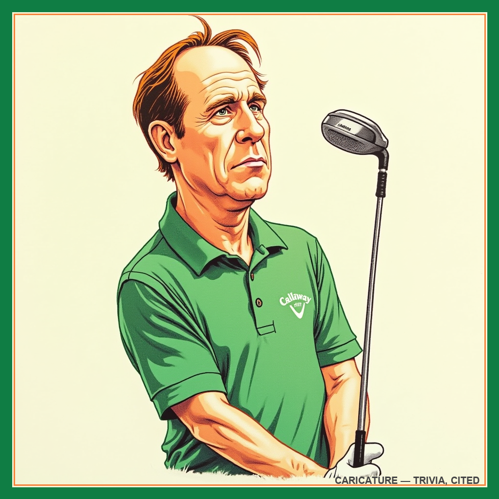 caricature of Phil Mickelson
