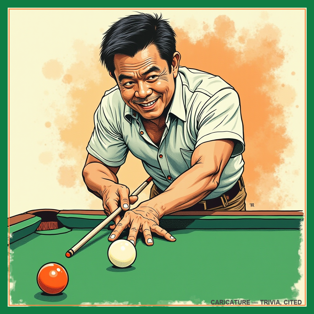 caricature of Efren Reyes